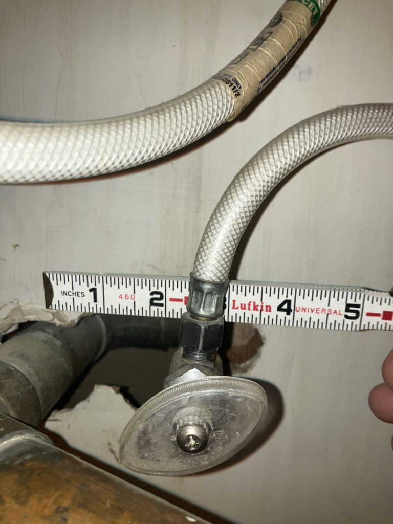 Old leaking sink shut off