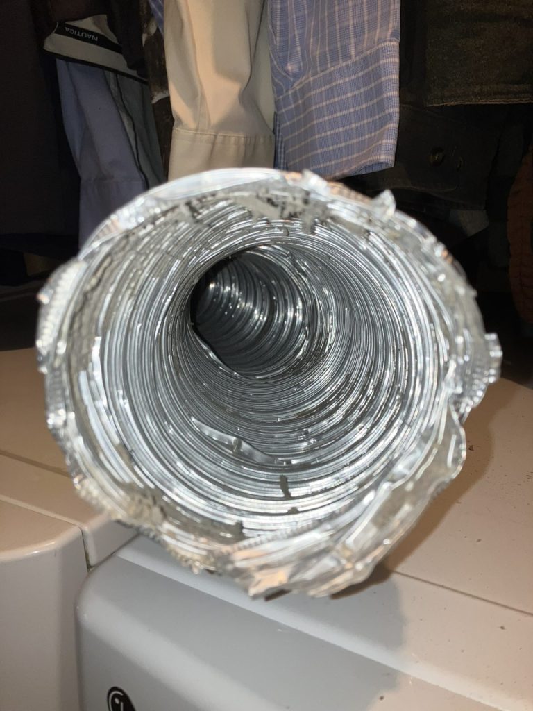 Dryer Vent Duct After Cleaning