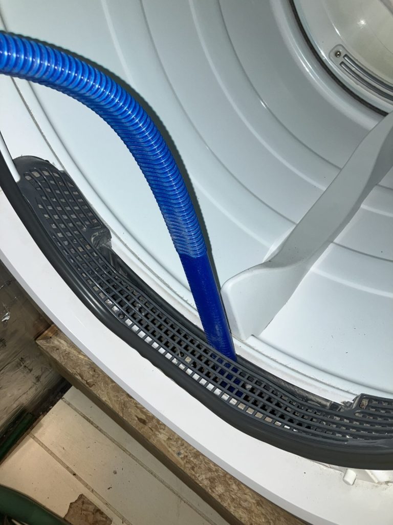 Vacuum Attachment to Clean Below Dryer Filter