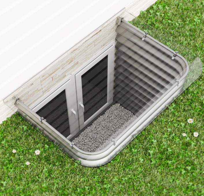Outdoor Water Management - Window Well Drains and Cover