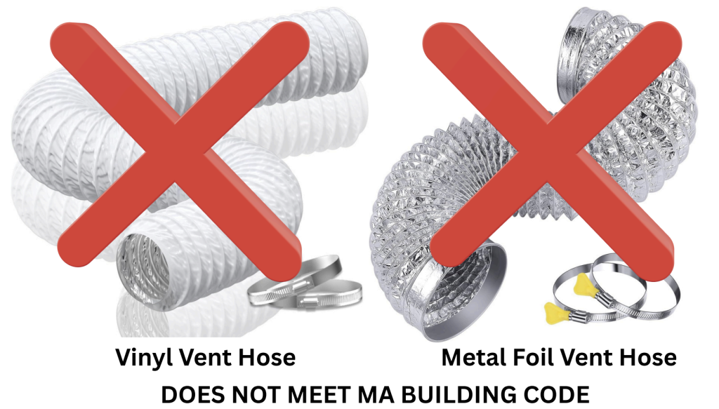 Dryer Vent Does NOT meet Building Code